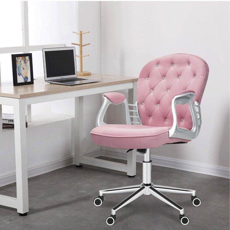 Wayfair pink deals office chair